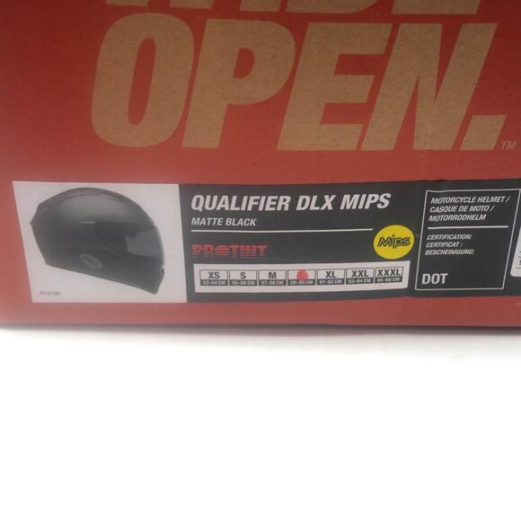 NEW Bell Qualifier DLX Mips Full Face Helmet Matte Black LARGE - Picture 3 of 16